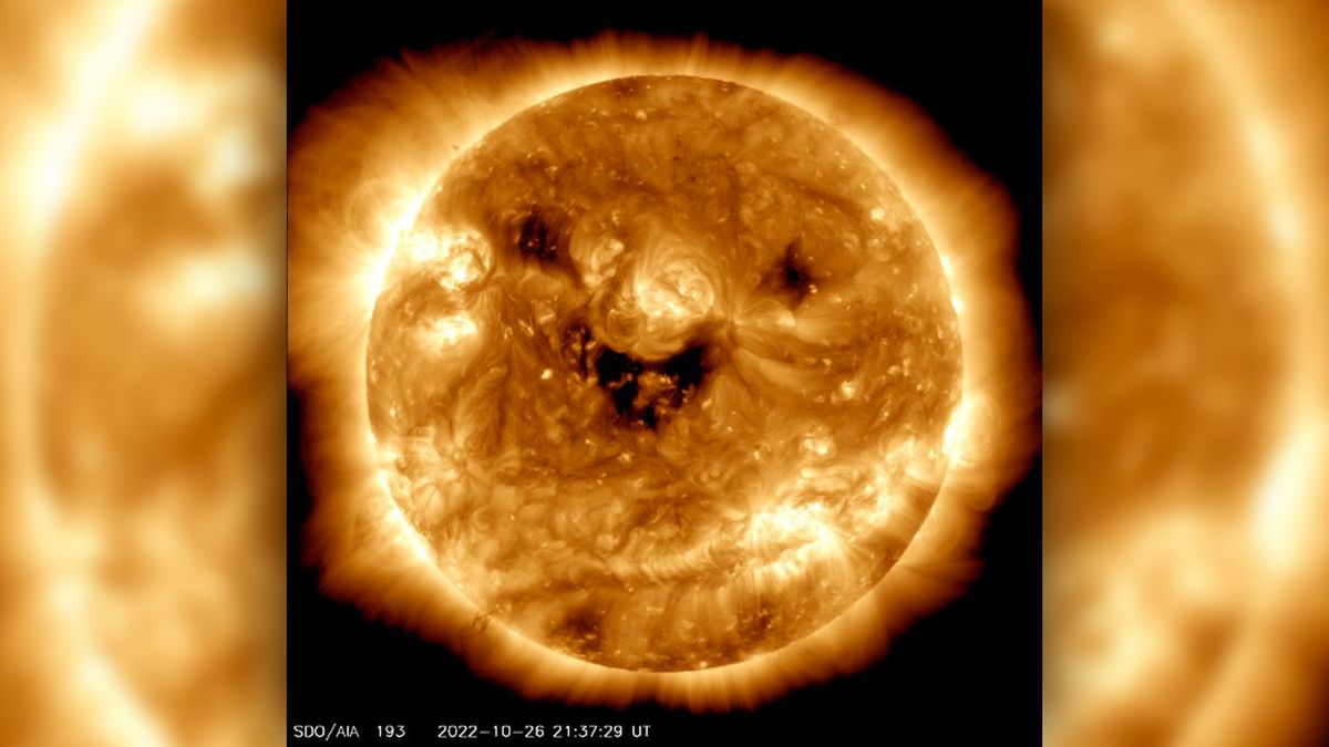 Usmívající se Slunce na fotografii NASA může být varováním